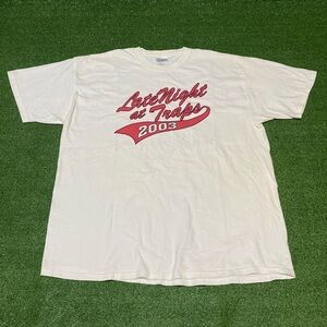 Vintage Y2K “LATE NIGHT AT TRAPS" PROMO TEE 2000s Rap Hiphop Hanes Beefy-T XL